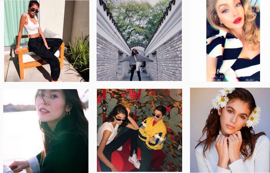 Kendall Jenner, Gigi Hadid, Kaia Gerber y Li Wen la rompen en las pasarelas. Foto: Instagram
