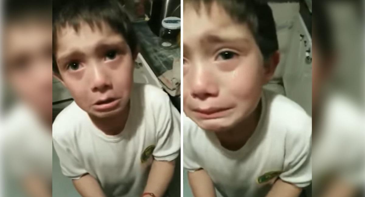 Niño se vuelve viral tras arrepentirse de atropellar a hormigas. Foto: Youtube