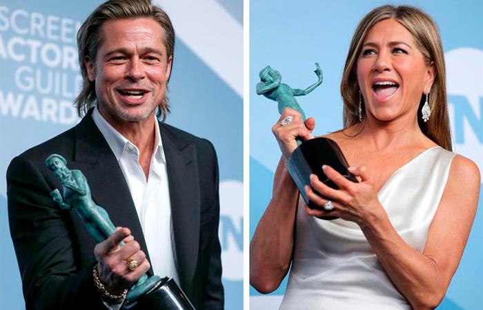 Los fans no olvidan la hermosa pareja formada por Brad Pitt y Jennifer Aniston. Foto: EFE