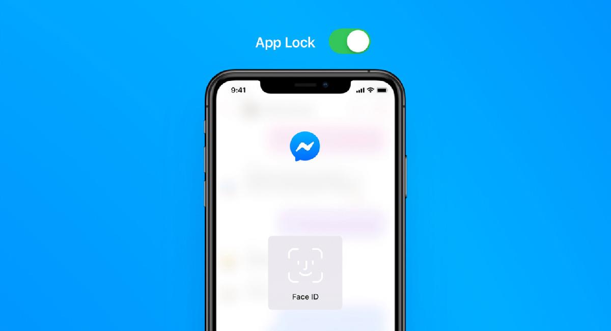 Messenger añade desbloqueo de app con Face ID o huella dactilar. Foto: Facebook