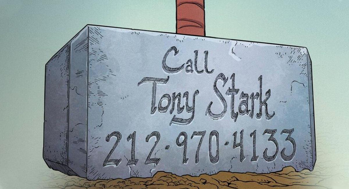 Thor publica el número de Tony Stark y fans prueban que funciona. Foto: Marvel
