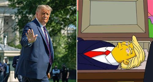 ¿Los Simpson predicen la muerte de Donald Trump por COVID-19?