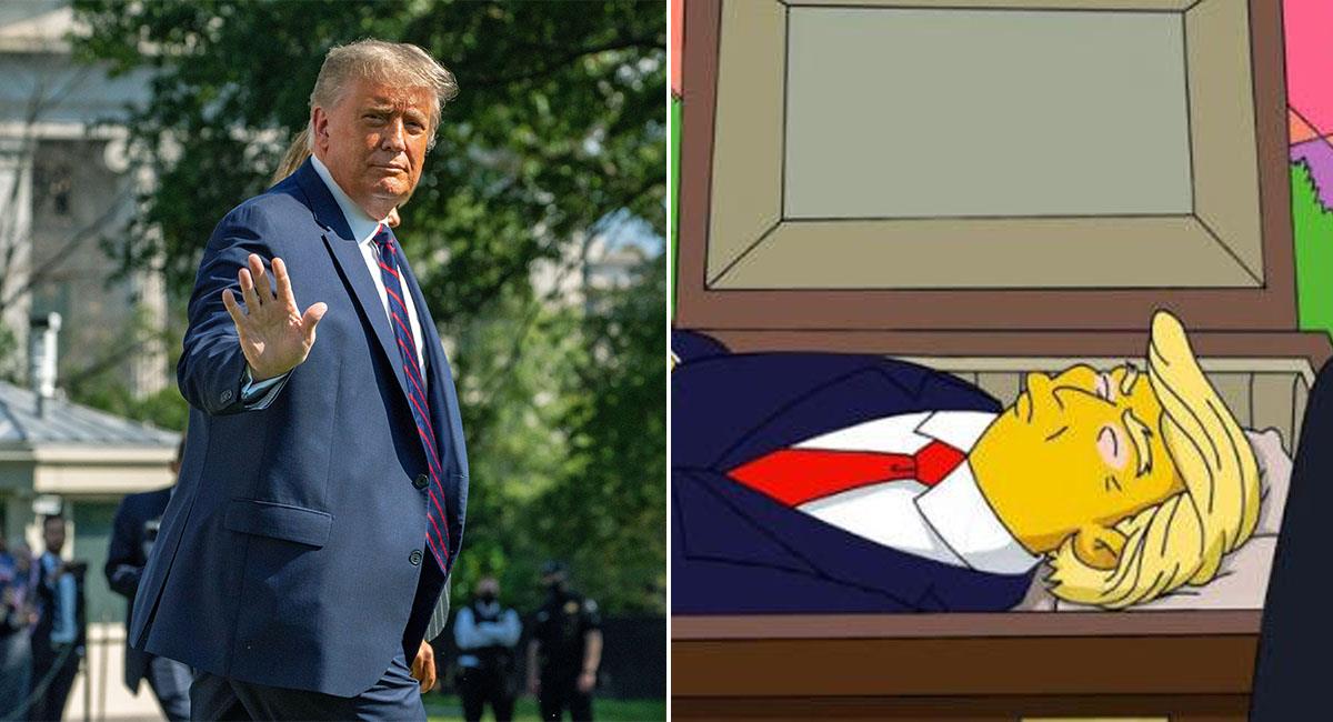 ¿Los Simpson predicen la muerte de Donald Trump por COVID-19?. Foto: EFE