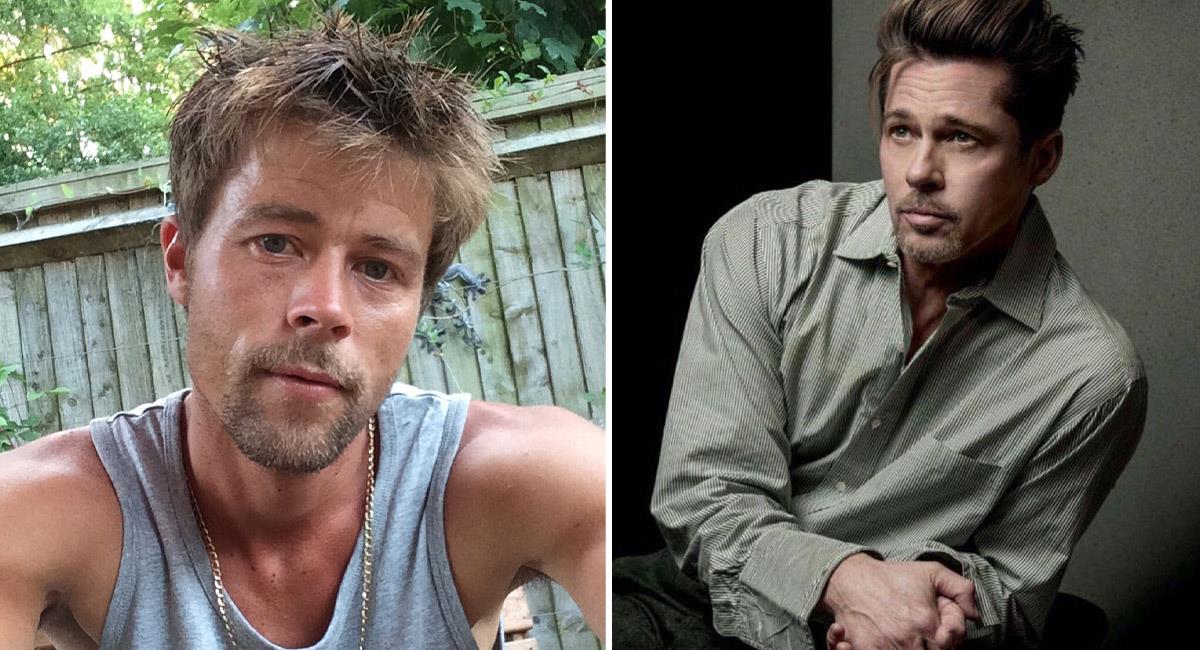 Así cambió la vida del albañil que se parece a Brad Pitt. Foto: Instagram @bradpitt_lookalike