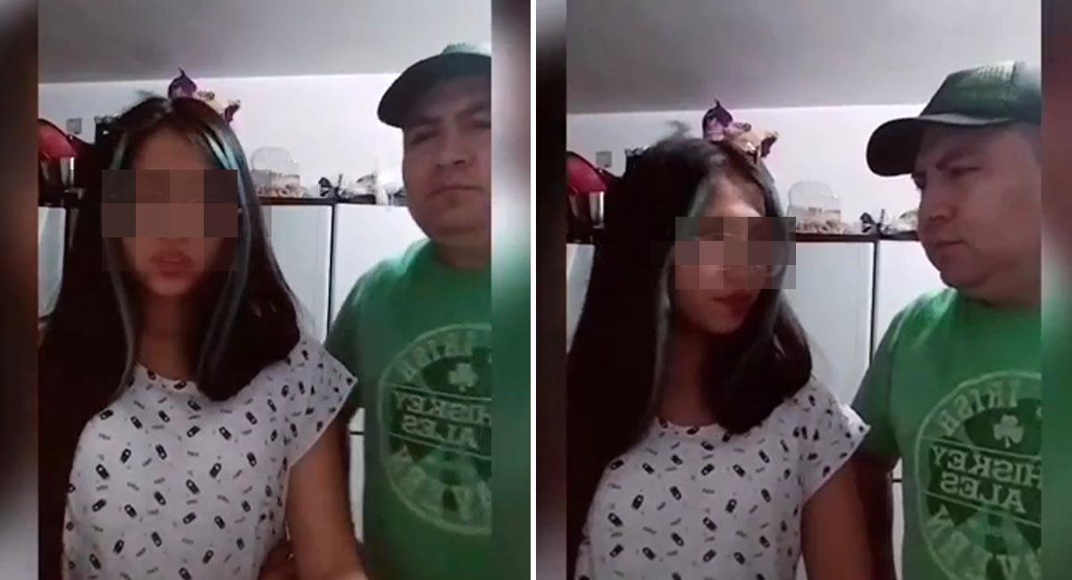 Padre obliga a su hija a pedir disculpas por baile sensual de Tik Tok. Foto: Twitter