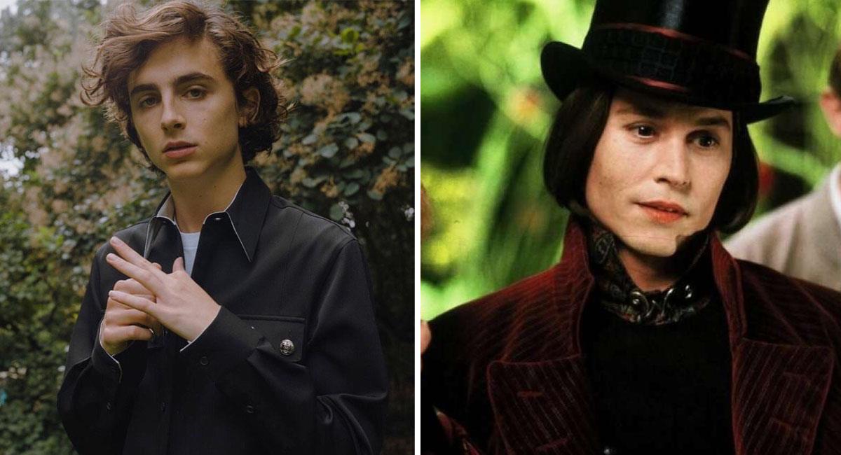 Timothée Chalamet será el sucesor de Johnny Depp como Willy Wonka. Foto: Instagram @tchalamet/Warner Bros.