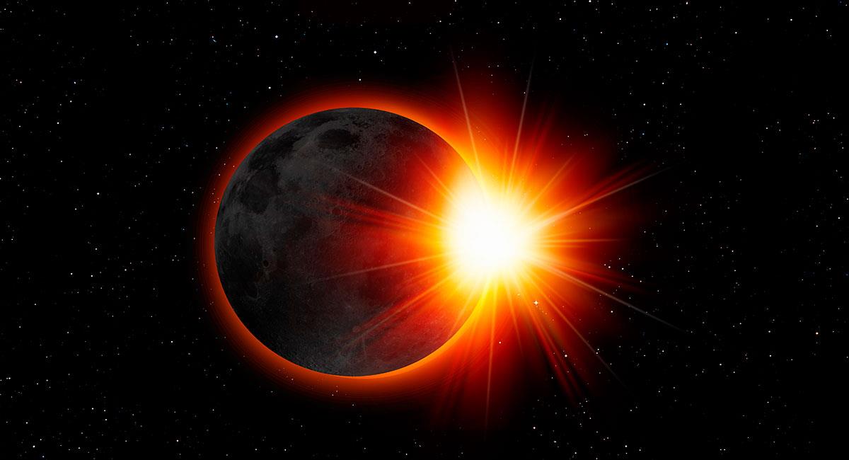Eclipse solar de abril. Foto: Shutterstock